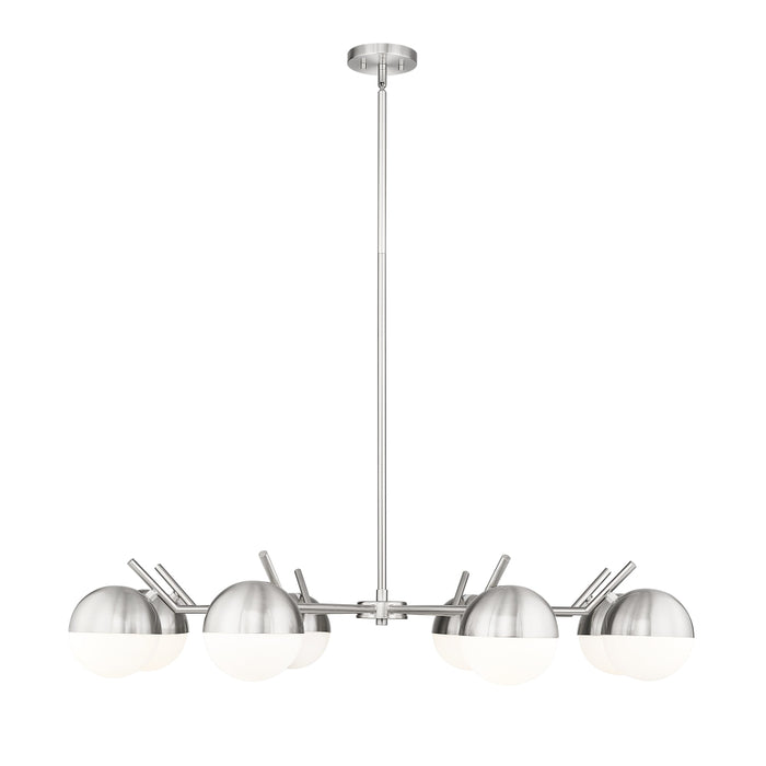 Z-Lite Realm Sphere 8 Light Chandelier - Brushed Nickel
