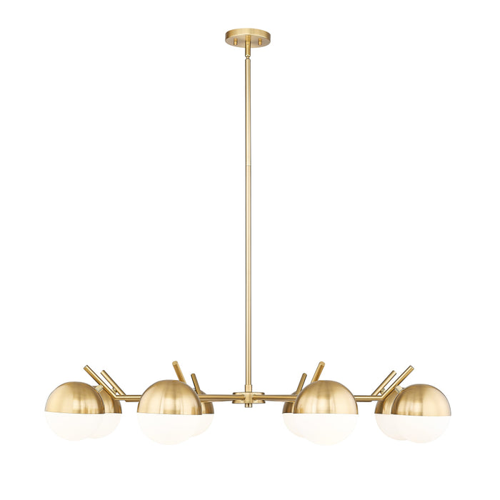 Z-Lite Realm Sphere 8 Light Chandelier - Modern Gold