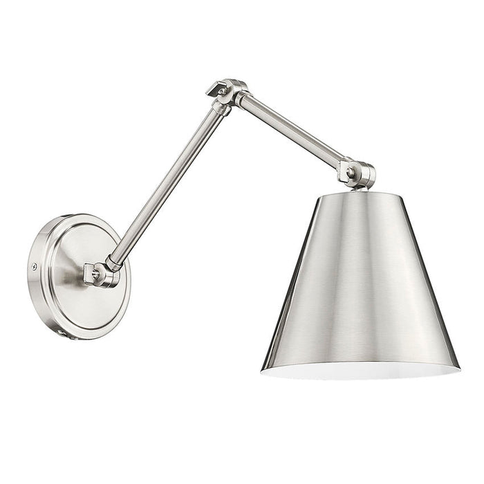 Z-Lite Regent Swing-Arm Wall Lamp Brushed Nickel 1 Light 347S-BN | theLightShop