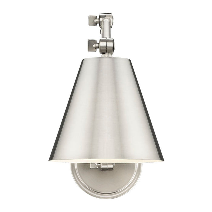 Z-Lite Regent Swing-Arm Wall Lamp Brushed Nickel 1 Light 347S-BN | theLightShop