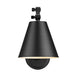 Z-Lite Regent Swing-Arm Wall Lamp Matte Black 1 Light 347S-MB | theLightShop