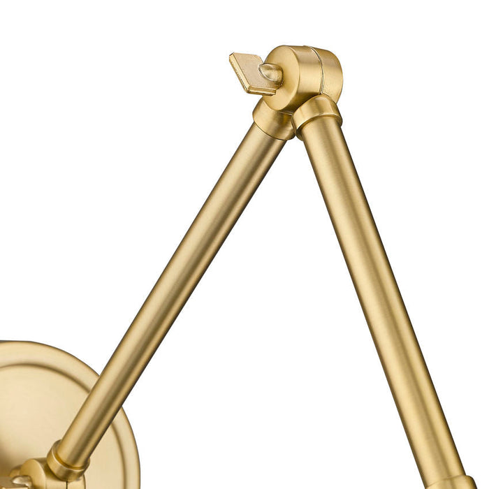 Z-Lite Regent Swing-Arm Wall Lamp Modern Gold 1 Light 347S-MGLD | theLightShop