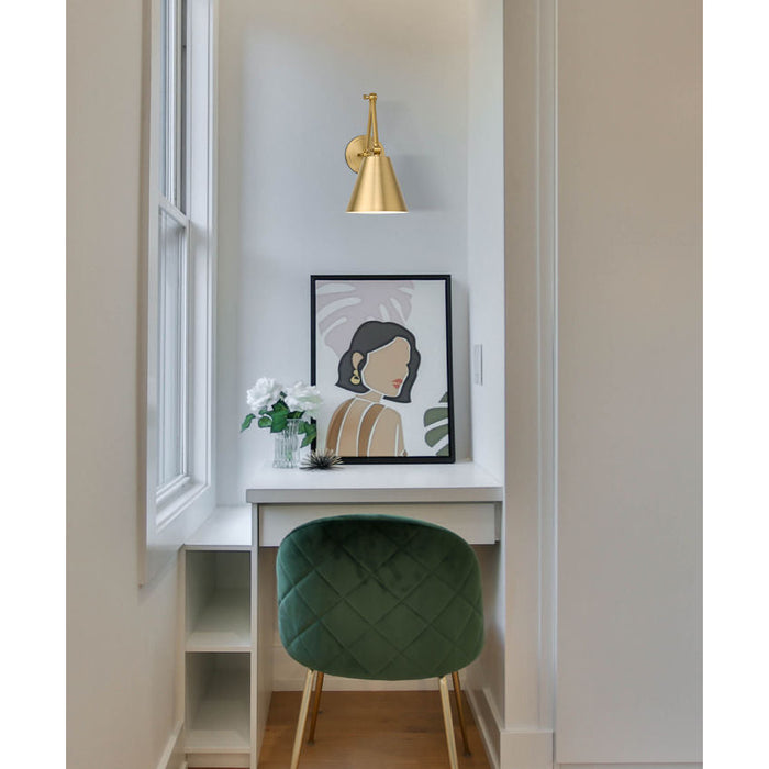 Z-Lite Regent Swing-Arm Wall Lamp Modern Gold 1 Light 347S-MGLD | theLightShop