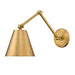 Z-Lite Regent Swing-Arm Wall Lamp Rubbed Brass 1 Light 347S-RB | theLightShop