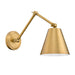 Z-Lite Regent Swing-Arm Wall Lamp Rubbed Brass 1 Light 347S-RB | theLightShop