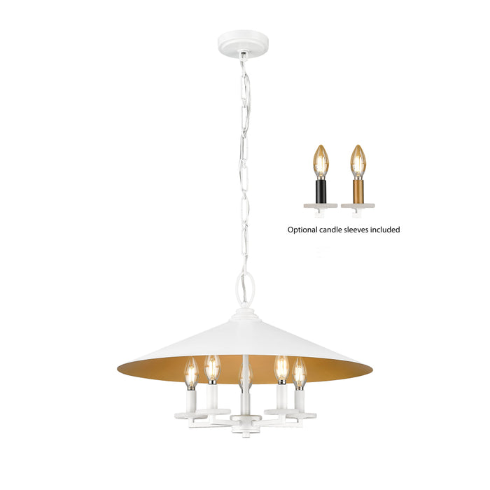 Z-Lite Rialto 5 Light Chandelier - Matte White