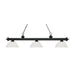 Z-Lite Riviera Matte Black 3 Light Billiard Pendant 200-3MB-DWL14 | theLightShop