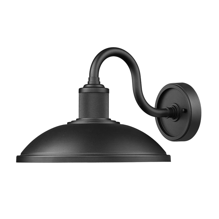 Z-Lite RLM 1 Light Outdoor Barn Light (Dome Shade) - Sand Black
