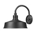 Z-Lite RLM 1 Light Outdoor Barn Light (Industrial Shade) - Sand Black
