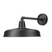Z-Lite RLM 1 Light Outdoor Barn Light (Round Shade) - Sand Black