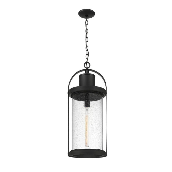Z-Lite Roundhouse Black Outdoor Chain Mount Ceiling Fixture 569CHXL-BK - Outdoor Pendants
