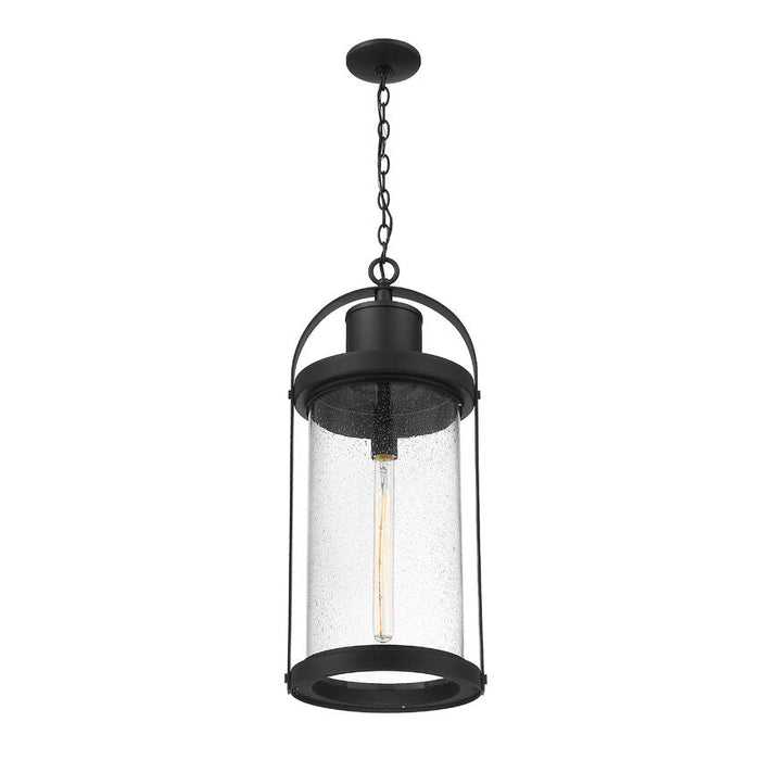 Z-Lite Roundhouse Black Outdoor Chain Mount Ceiling Fixture 569CHXL-BK - Outdoor Pendants