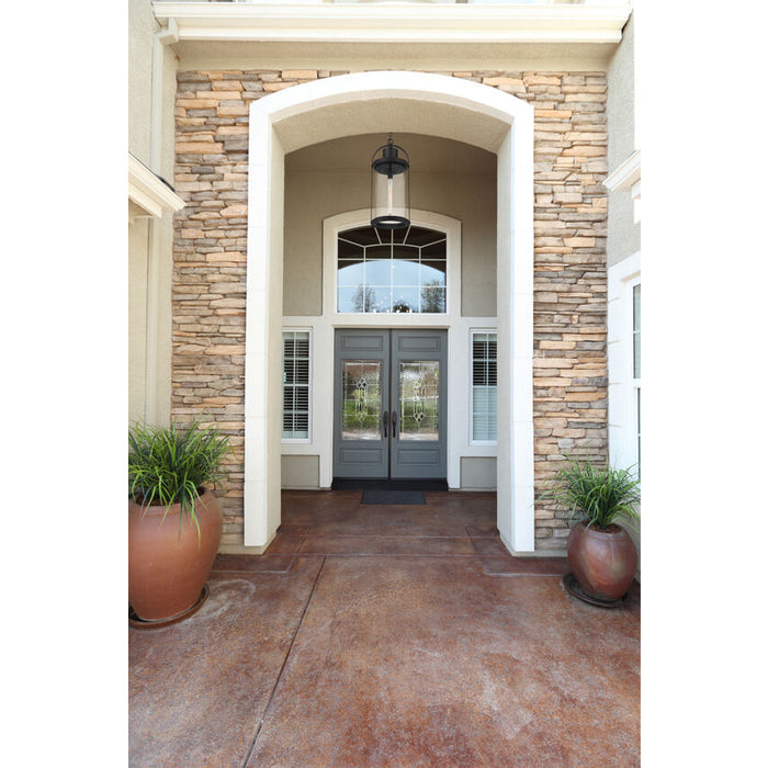 Z-Lite Roundhouse Black Outdoor Chain Mount Ceiling Fixture 569CHXL-BK - Outdoor Pendants
