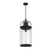 Z-Lite Roundhouse Black Outdoor Chain Mount Ceiling Fixture 569CHXL-BK - Outdoor Pendants