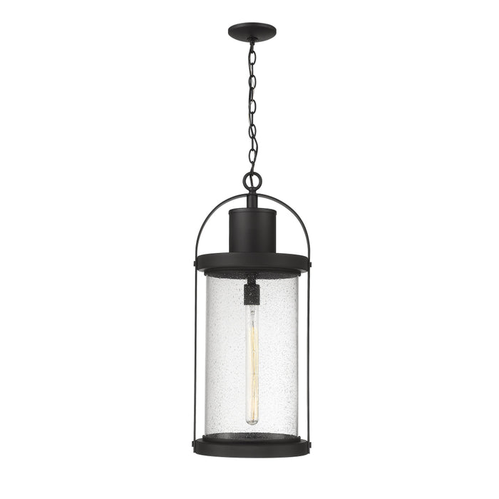 Z-Lite Roundhouse Black Outdoor Chain Mount Ceiling Fixture 569CHXL-BK | theLightShop