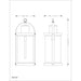 Z-Lite Roundhouse Black Outdoor Chain Mount Ceiling Fixture 569CHXL-BK - Outdoor Pendants