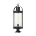 Z-Lite Roundhouse Black Outdoor Pier Mounted Fixture 569PHXL-533PM-BK | theLightShop
