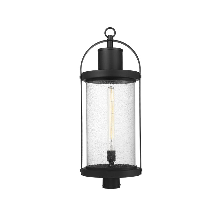 Z-Lite Roundhouse Black Outdoor Post Mount Fixture 569PHXL-BK | theLightShop
