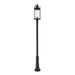 Z-Lite Roundhouse Black Outdoor Post Mounted Fixture 569PHXL-511P-BK | theLightShop