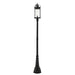 Z-Lite Roundhouse Black Outdoor Post Mounted Fixture 569PHXL-564P-BK | theLightShop