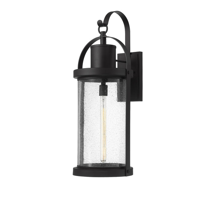 Z-Lite Roundhouse Black Outdoor Wall Sconce 569XL-BK | theLightShop
