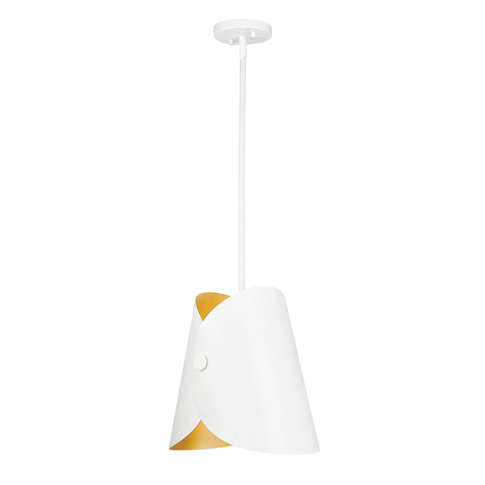 Z-Lite Salone 1 Light 10’’ Pendant - Matte White