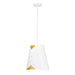 Z-Lite Salone 1 Light 10’’ Pendant - Matte White