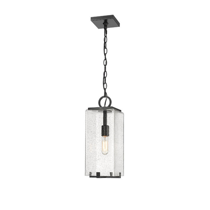 Z-Lite Sana Black 1 Light Outdoor Chain Mount Ceiling Fixture 592CHM-BK | theLightShop