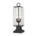 Z-Lite Sana Black 2 Light Outdoor Pier Mounted Fixture 592PHMS-SQPM-BK | theLightShop
