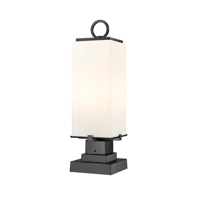 Z-Lite Sana Black 2 Light Outdoor Pier Mounted Fixture 593PHMS-SQPM-BK | theLightShop