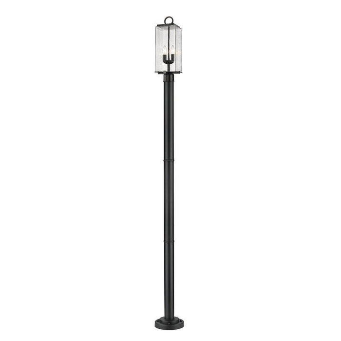 Z-Lite Sana Black 2 Light Outdoor Post Mounted Fixture 592PHMR-567P-BK | theLightShop