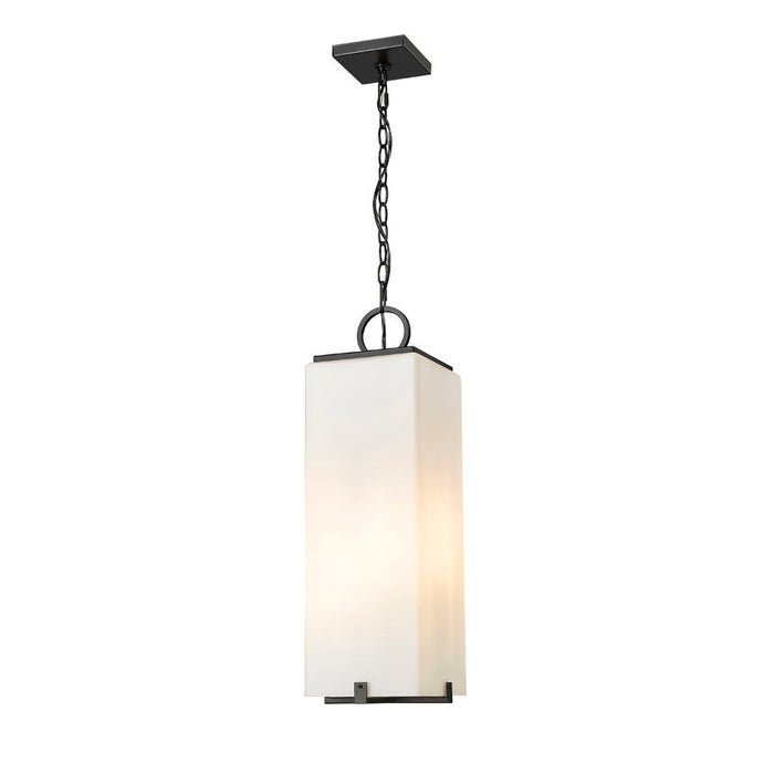 Z-Lite Sana Black 3 Light Outdoor Chain Mount Ceiling Fixture 593CHB-BK | theLightShop