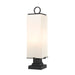 Z-Lite Sana Black 3 Light Outdoor Pier Mounted Fixture 593PHBS-SQPM-BK | theLightShop