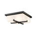 Z-Lite Sana Black 4 Light Outdoor Flushmount 593F-BK | theLightShop