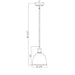 Z-Lite Sawyer Classic Brass 1 Light Pendant 4500P8-CB | theLightShop