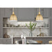 Z-Lite Sawyer Classic Brass 1 Light Pendant 4500P8-CB | theLightShop