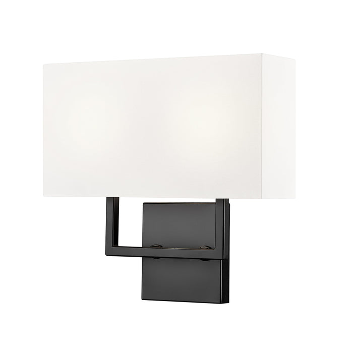 Z-Lite Saxon 2 Light Wall Sconce - Matte Black