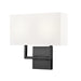 Z-Lite Saxon 2 Light Wall Sconce - Matte Black