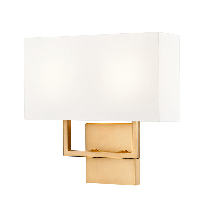 Z-Lite Saxon 2 Light Wall Sconce - Rubbed Brass