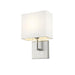 Z-Lite Saxon Brushed Nickel Wall Sconce 815-1S-BN | theLightShop