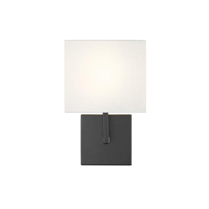 Z-Lite Saxon Matte Black Wall Sconce 815-1S-MB | theLightShop
