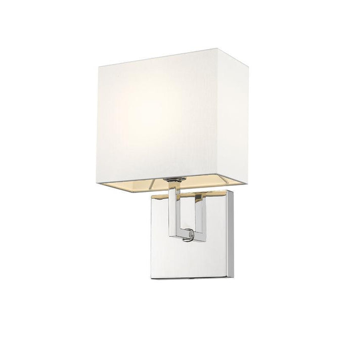 Z-Lite Saxon Polished Nickel Wall Sconce 815-1S-PN | theLightShop