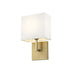Z-Lite Saxon Rubbed Brass Wall Sconce 815-1S-RB | theLightShop