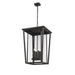 Z-Lite Seoul Black Outdoor Chain Mount Ceiling Fixture 571CHXXL-BK | theLightShop