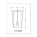Z-Lite Seoul Black Outdoor Chain Mount Ceiling Fixture 571CHXXL-BK | theLightShop