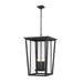 Z-Lite Seoul Black Outdoor Chain Mount Ceiling Fixture 571CHXXL-BK | theLightShop