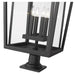 Z-Lite Seoul Black Outdoor Pier Mounted Fixture 571PHXXLR-533PM-BK | theLightShop