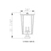 Z-Lite Seoul Black Outdoor Pier Mounted Fixture 571PHXXLS-SQPM-BK | theLightShop