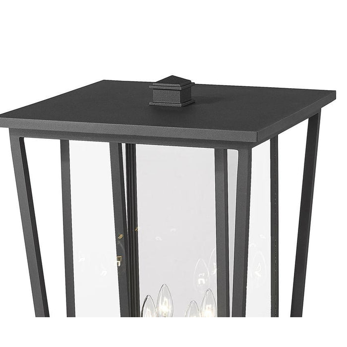 Z-Lite Seoul Black Outdoor Post Mounted Fixture 571PHXXLR-511P-BK | theLightShop
