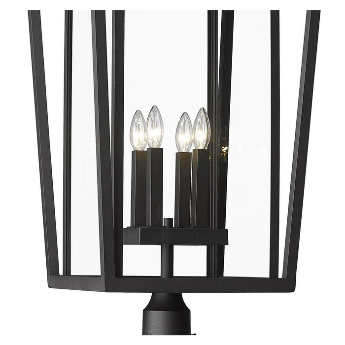 Z-Lite Seoul Black Outdoor Post Mounted Fixture 571PHXXLR-564P-BK | theLightShop